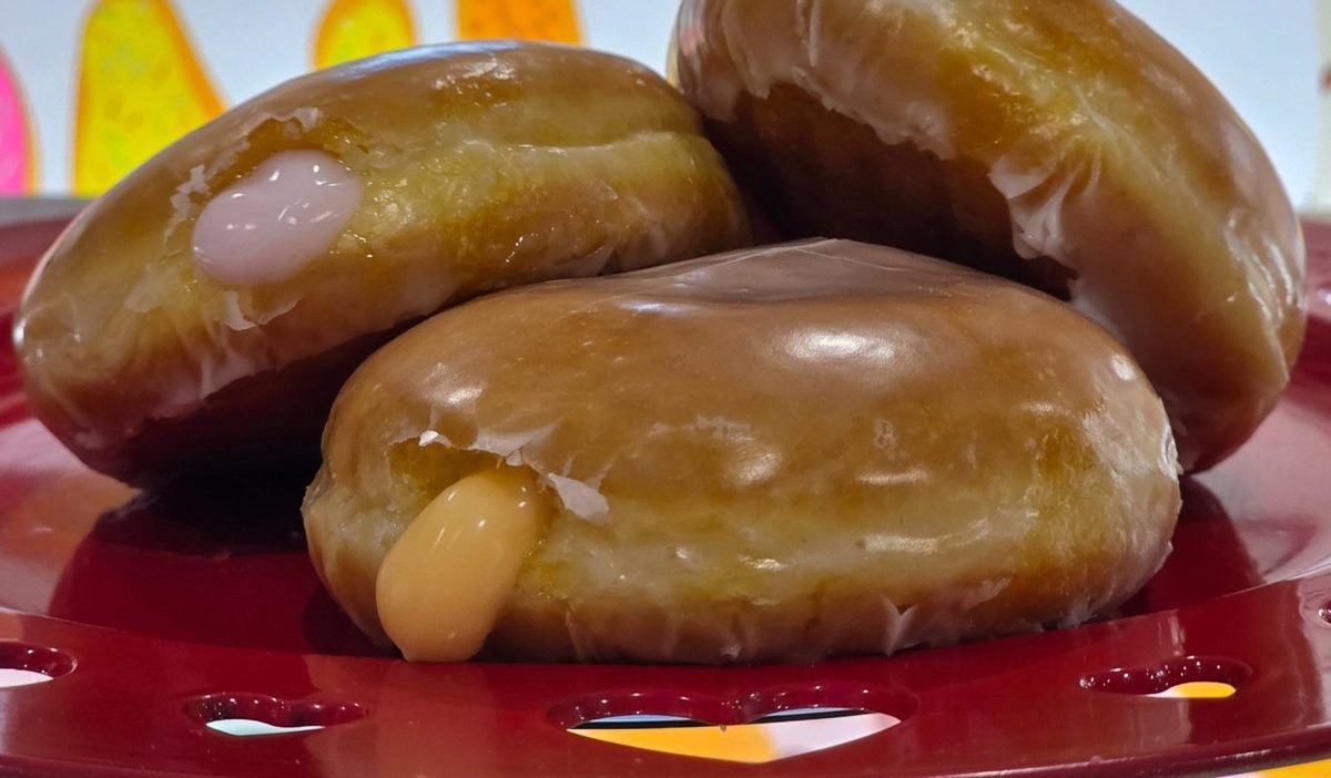 Glazed filled donuts